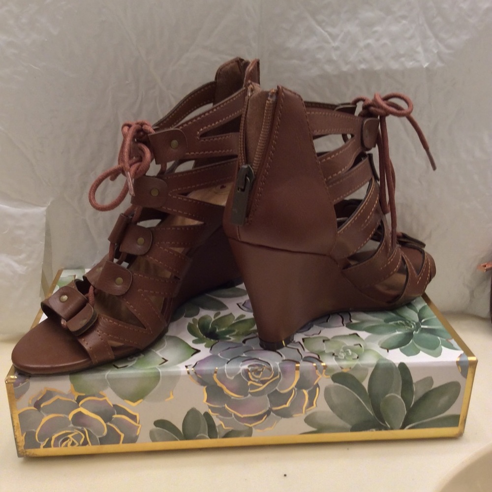Brown Wedge heels
